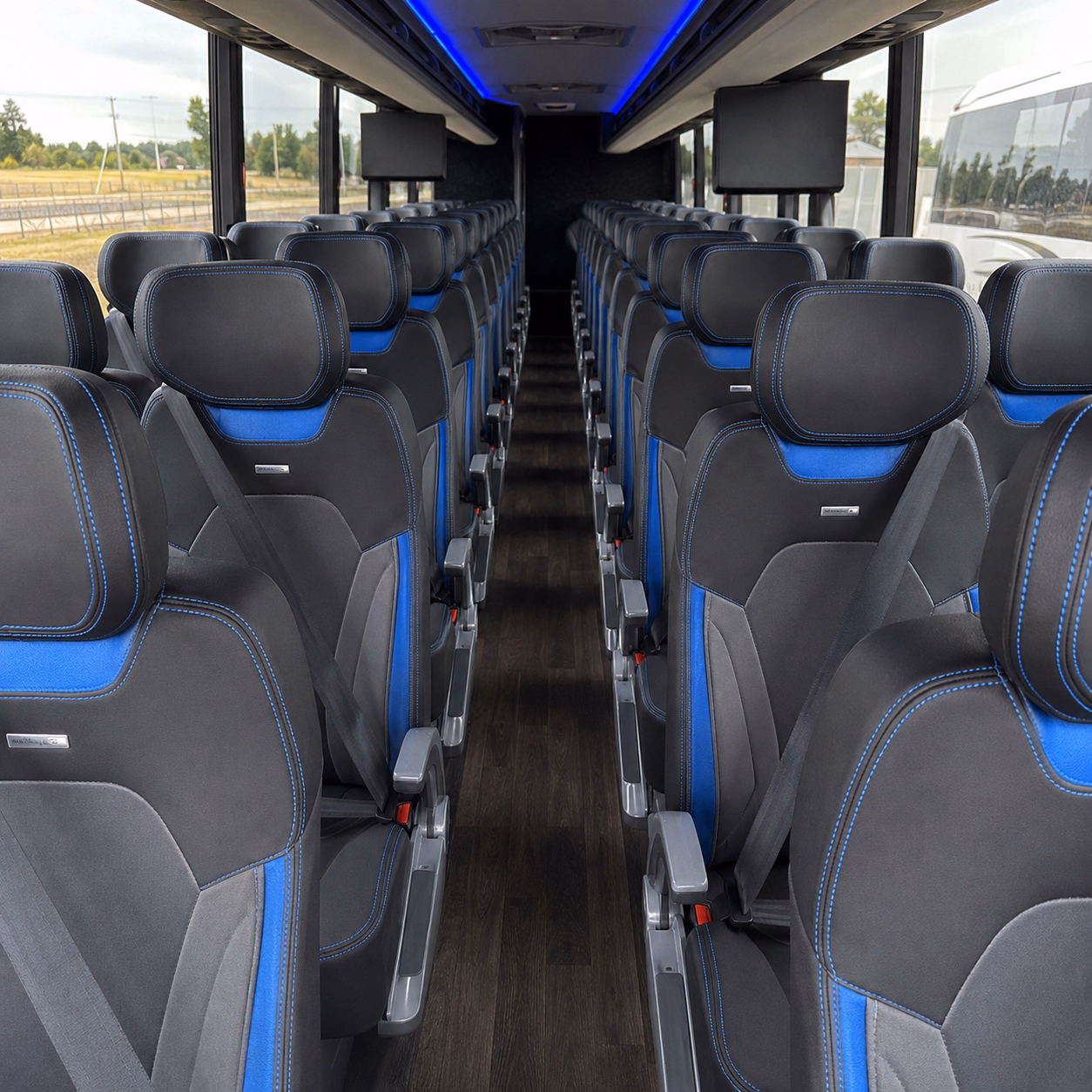 parma airport transportation onboard seating