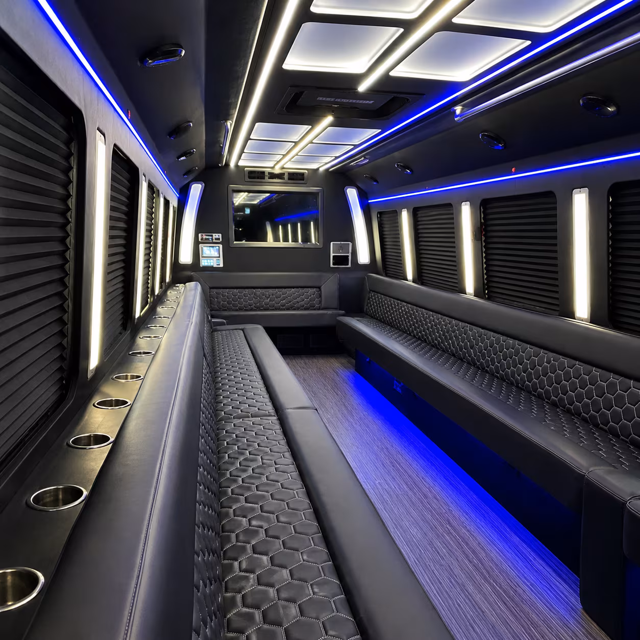 parma party bus rental interior