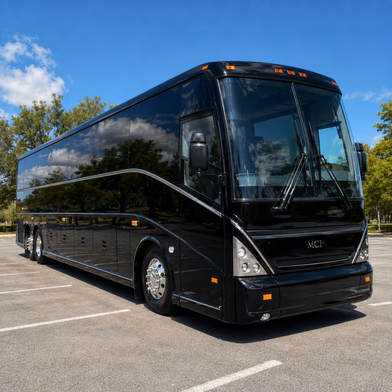 parma sporting event transportation onboard seating