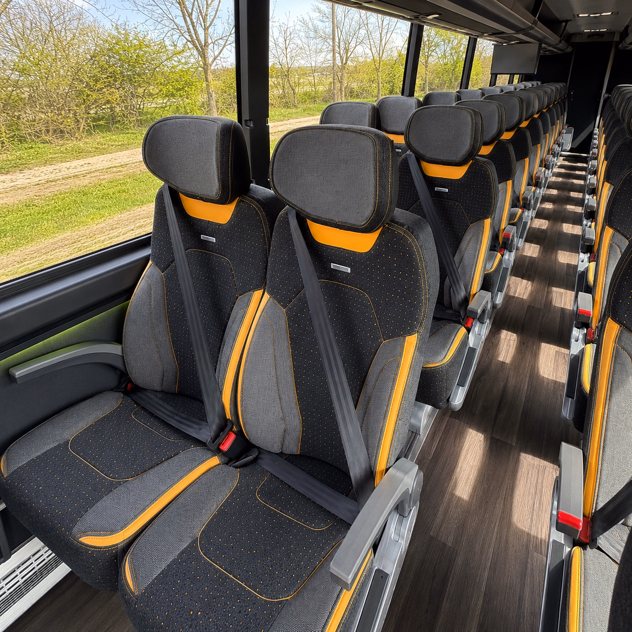 parma wedding transportation onboard seating