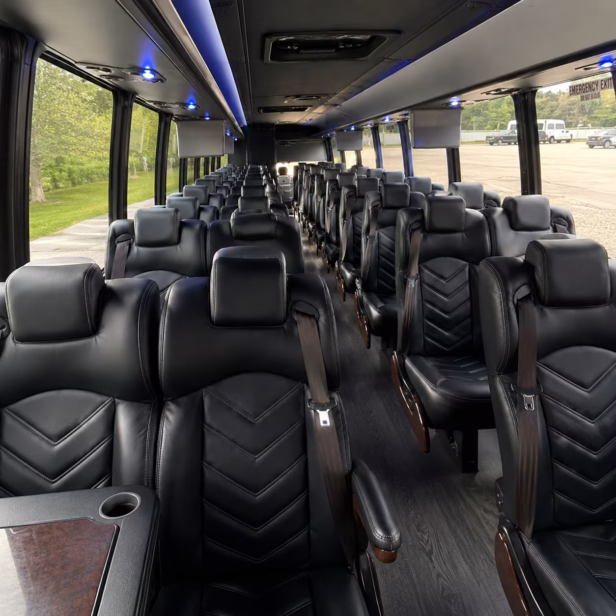 parma wine tour brewery transportation onboard seating